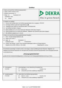 Zertifizierung Zertifikat-2026